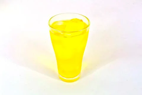Chrysanthemum tea with ice isolate Stock Photos