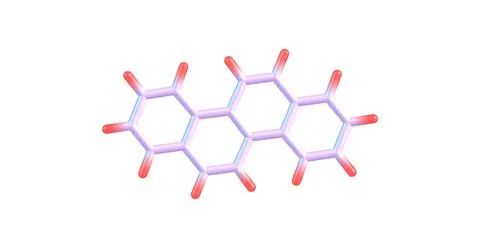 Chrysene molecular structure on white background Stock Illustration