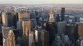 Chrysler Building Citigroup Trump Tower Aerial View New York City Skyline sunset HD Footage