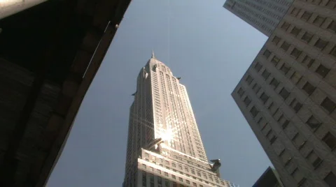 Chrysler Building Zoom Up Stock Footage 270422