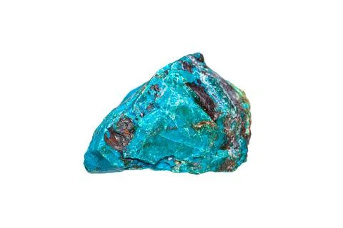 Chrysocolla with native copper Stock Photos
