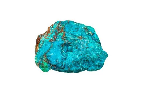 Chrysocolla rough gemstone Stock Photos