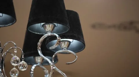 Chrystal chandelier close-up Video stock 65482798