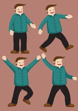 Chubby Hubby Happy Dance Stock Illustration