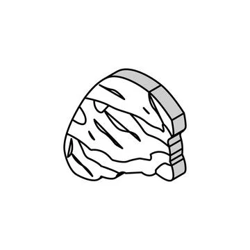 Chuck beef meat isometric icon vector illustration イラスト素材