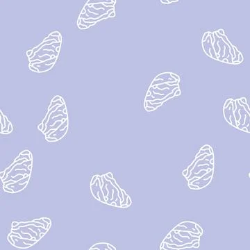 Chuck beef meat line seamless pattern イラスト素材
