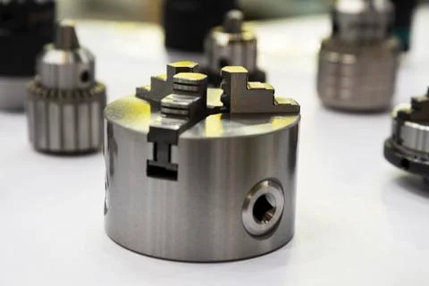 The Chuck for CNC lathe machine Stock Photos