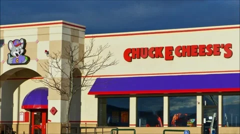 Chuck E Cheese restaurant, loop 스톡 동영상 46767496