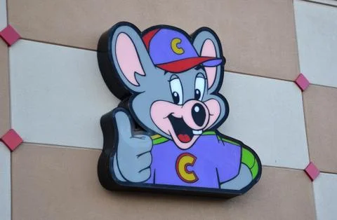 Chuck E Cheese's store mouse Stock Photos