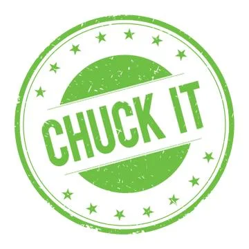 CHUCK-IT stamp sign Stock Illustration