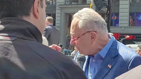 Chuck Schumer Interview Stock Footage 185703665