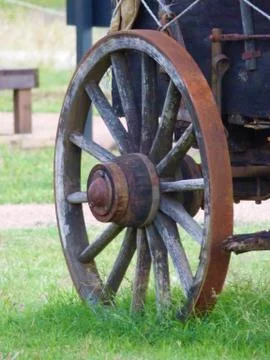 Chuckwagon Wheel Stock Photos