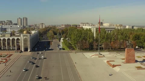 Chui Avenue. A view from a height of moving cars Stock Footage 260031067
