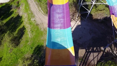 Chula Vista, CA - Aquatica San Diego Water Park - Drone Video Video stock 84835481