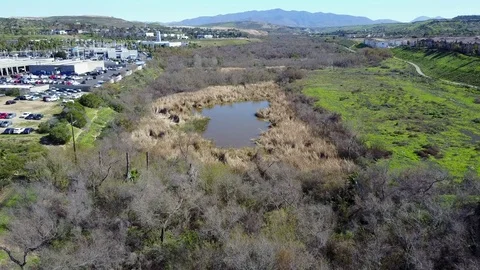 Chula Vista, CA - Otay River - Drone Video Video stock 84855652