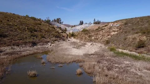 Chula Vista, CA - Upper Otay Reservoir - Drone Video Video stock 86805998