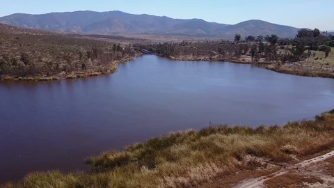 Chula Vista, CA - Upper Otay Reservoir - Drone Video Video stock 86808265