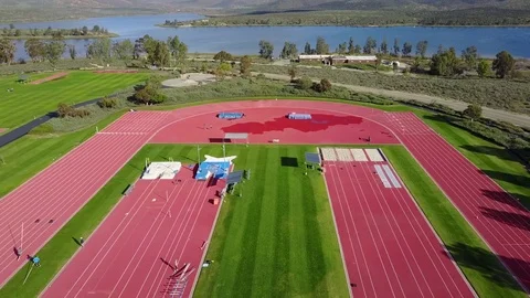 Chula Vista Olympic Training Center - Drone Video Stock Footage 79583805