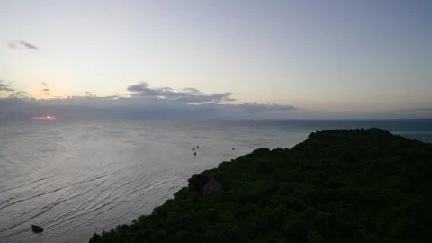 Chumbe Island Sunset Stock Footage 323950087