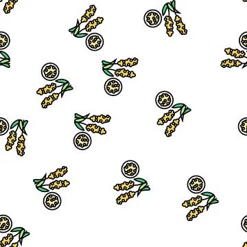 Chumiz groat vector seamless pattern Illustrazione stock