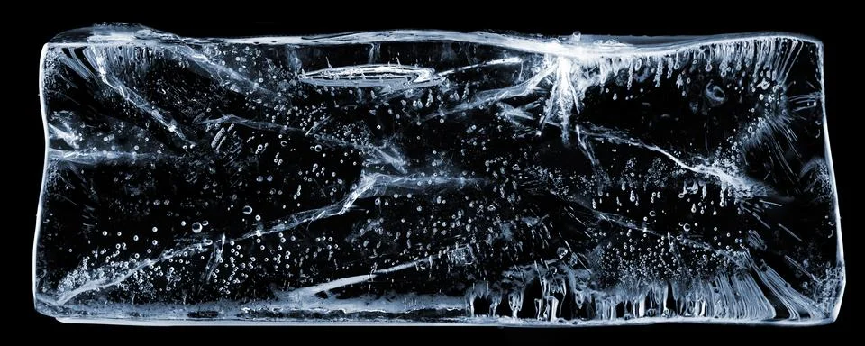 Chunk of Clear Ice. Stock Photos