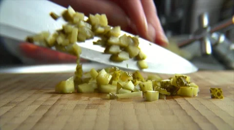 Chunk dill pickle 10848 Stock Footage 18089260