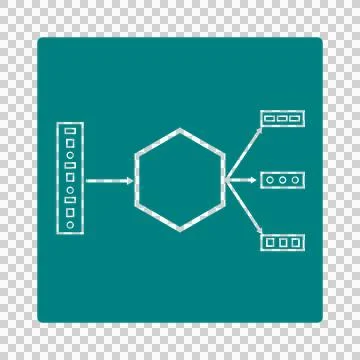 Chunking Semantic Grouping Stock Illustration