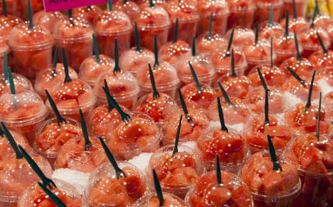 Chunks of watermelon Stock-Fotos