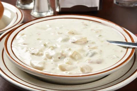 Chunky Clam Chowder Foto stock