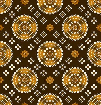Chunri,Geometric,Mandala,Allover,Pattern,With,Background Stock Illustration