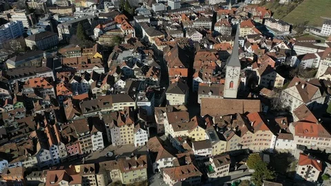 Chur Aerial 2 Stock Footage 106339217