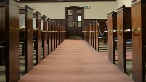 Church Aisle 2 Stock Footage 151230061