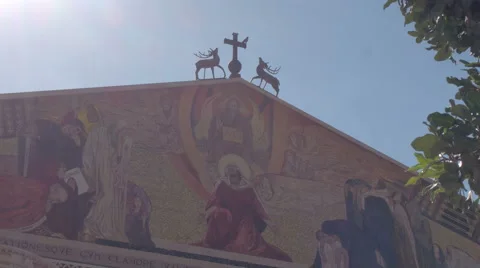Church of All Nations located on the Mount of Olives, Israel Vídeos de archivo 66296290