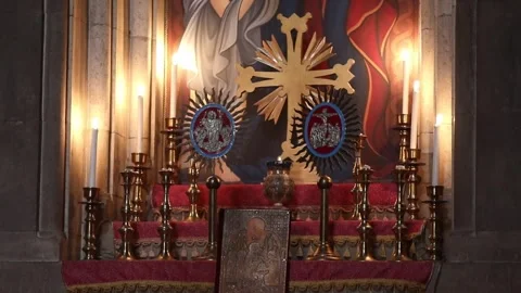 Church altar 5 스톡 동영상 329252375