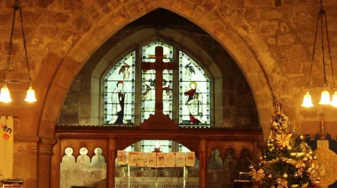 Church Altar 库存影片 34468350