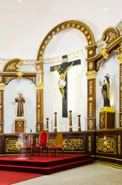 Church altar 스톡 사진