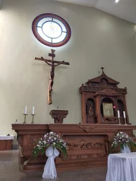 Church altar Stock Photos