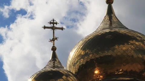 The Church and the Sky With Clouds. Stock Footage 68791077