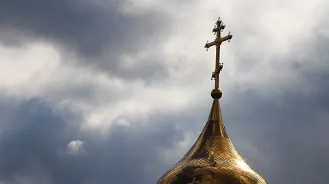 The Church and the Sky With Clouds. Stock-Footage 68818344