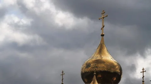 The Church and the Sky With Clouds. Stock Footage 68818462