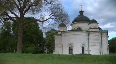 Church and  the tree Stock-Footage 5503088