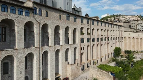 Church of Assisi - Flyby Stock Footage 290239756