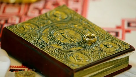 Church attribute the Bible Stock Footage 75073738