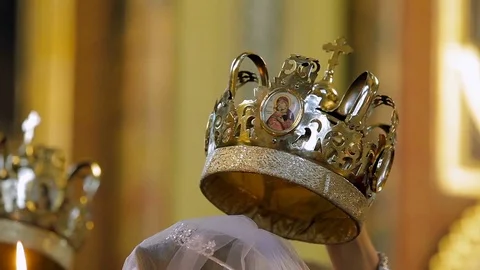 Church attribute - the crown Stock Footage 75073690