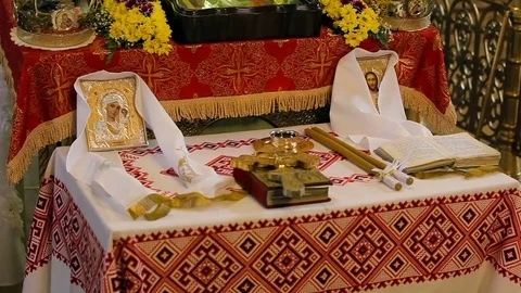 Church Attributes Stock Footage 75073782