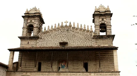 Church in Ayacucho Stock Footage 32967367