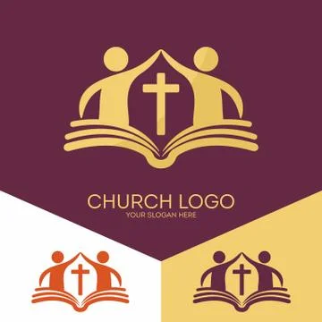 The church is based on the biblical basis and love the Lord Jesus Christ Stock Illustration