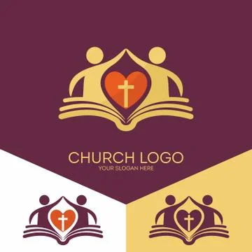 The church is based on the biblical basis and love the Lord Jesus Christ Stock Illustration