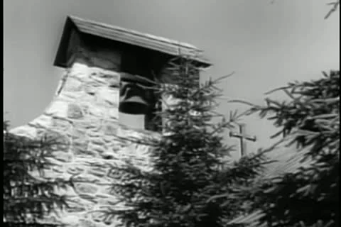 Church bell ringing Stock Footage 11351803