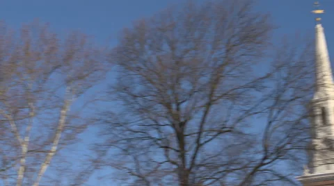 Church Bell Tower Stock Footage 64424680
